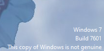 Windows 7 (not genuine)