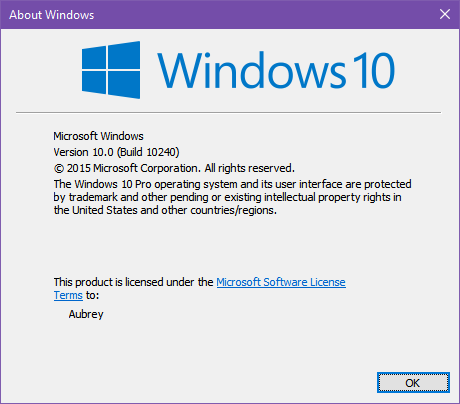 Windows 10 1507