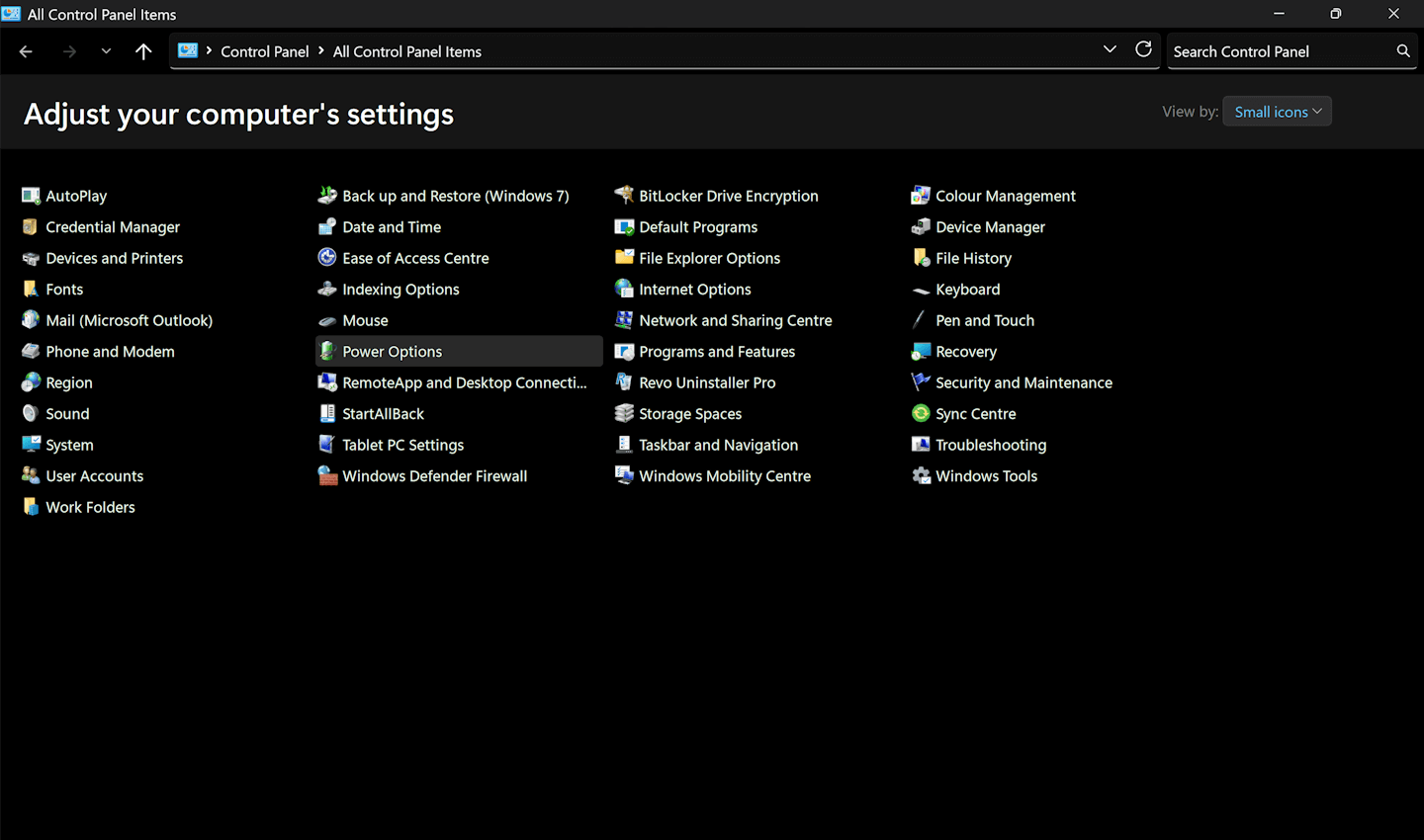 Control Panel mica after