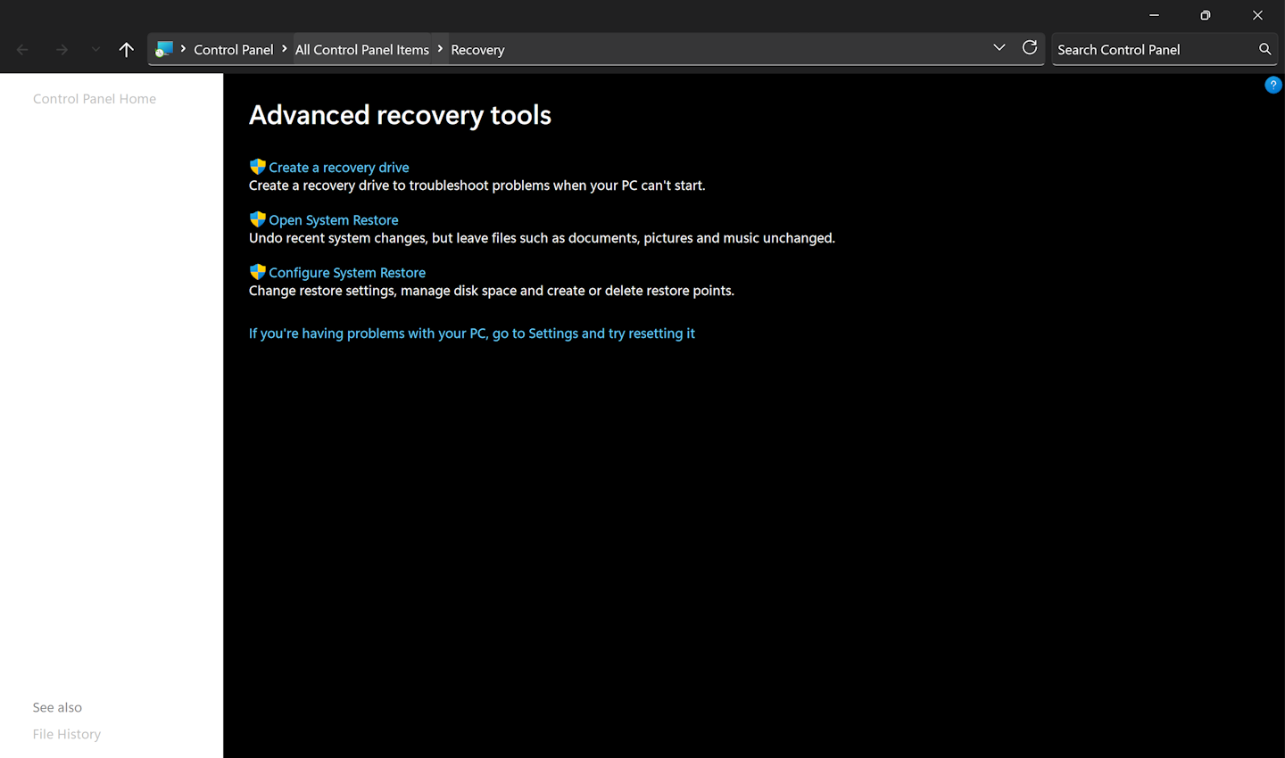 Recovery mica before